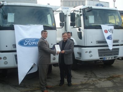 Ford Cargo 1826D araçlar,3K İnşaat’a törenle teslim edildi.