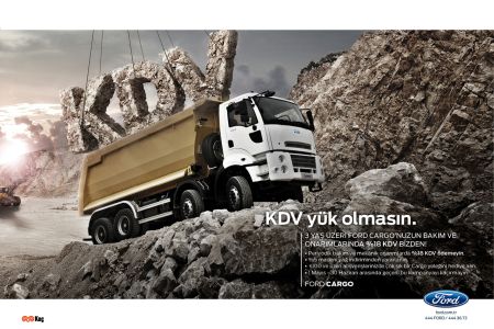 Ford Cargo’sunu yetkili servise götürenler KDV ödemiyor.