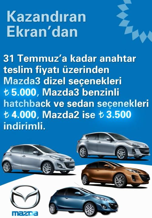 BP Shop’lardan alışveriş yapan müşteriler Mazda’ları indirimli alıyor