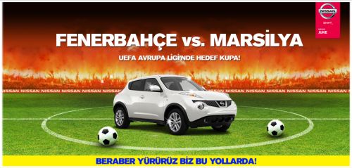 Nissan, UEFA Avrupa Ligi Fenerbahçe-Marsilya maçını tribünden izleme imkanı sunuyor.