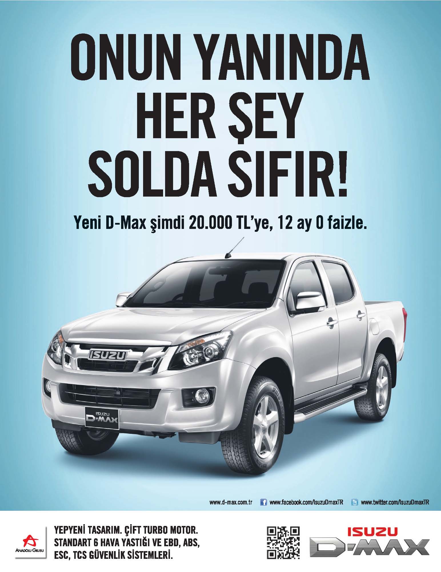 Yeni D-Max’in Yanında Her şey Solda Sıfır!