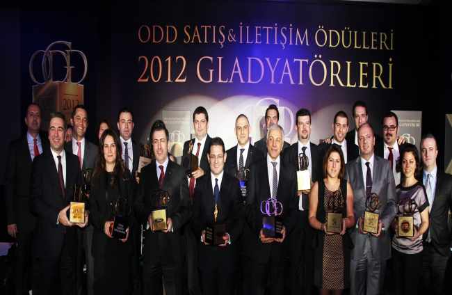 ODD SATIŞ VE İLETİŞİM ÖDÜLLERİ, 2012 GLADYATÖRLERİ SAHİPLERİNİ BULDU