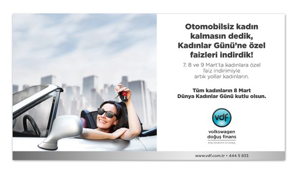 Volkswagen Doğuş Finans ile otomobilsiz kadın kalmasın!