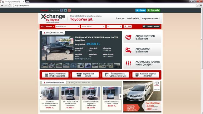 Toyota “Xchange by Toyota”  Sistemini İnternete Taşıdı