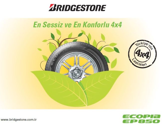Çevre Dostu Bridgestone Ecopia Ailesi’nin 4×4 ve SUV segmentindeki en yeni üyesi EP850, konforuyla dikkat çekiyor