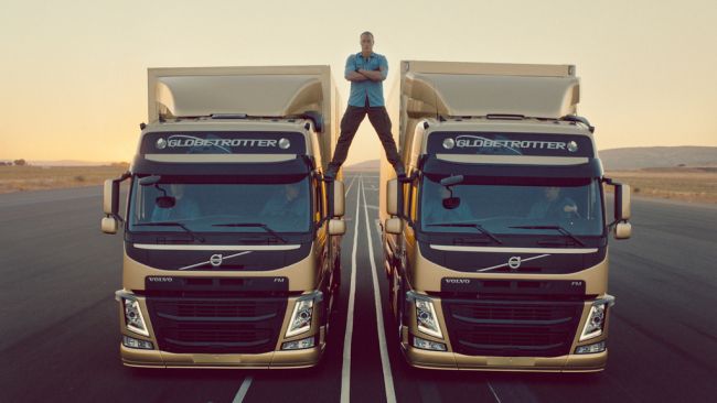 Van Damme, Volvo FM için kamera karşısına geçti