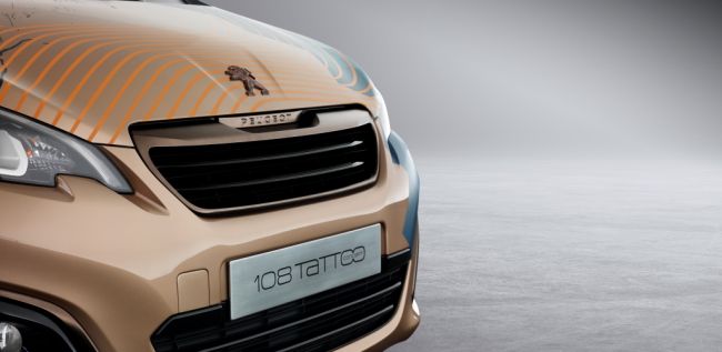 PEUGEOT 108 Tattoo Concept, tendeki Aslan