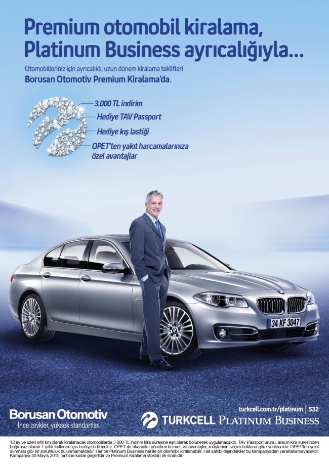 Borusan Otomotiv Premium Kiralama ve Turkcell Platinum Business Güçlerini Birleştirdi