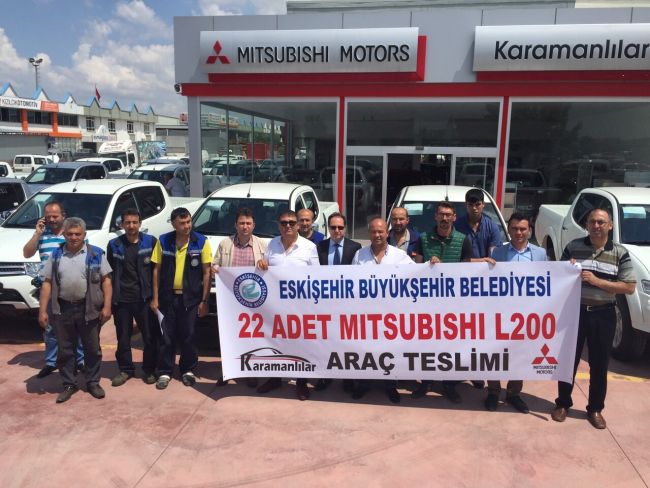 Mitsubishi’den Eskişehir Belediyesi’ne,  22 adet L200 teslimatı