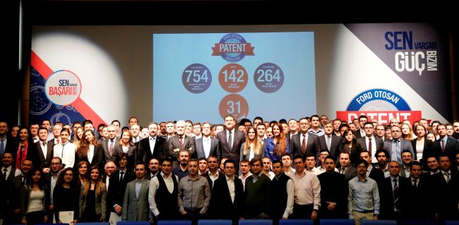 Ford Otosan, yenilikçi fikirleriyle patent başvurusu yapan çalışanlarını ödüllendirdi