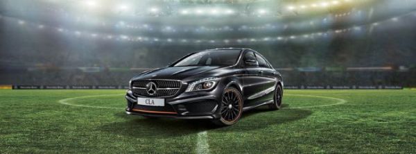 Sınırlı sayıda üretilen Mercedes-Benz CLA 200 AMG Score Edition turuncu detaylarıyla dikkati çekiyor.