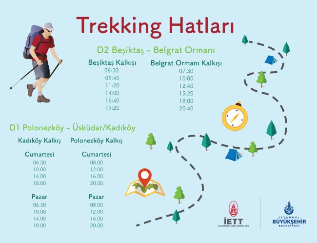 Doğa tutkunlarına İETT’den müjde  İETT’den Trekking Hattı