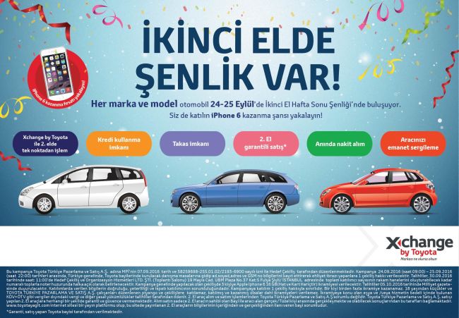Toyota Plazalarda İkinci El Otomobil Şenliği