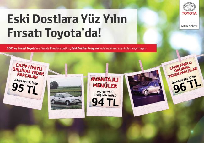 Toyota Eski Dostlarını Unutmuyor