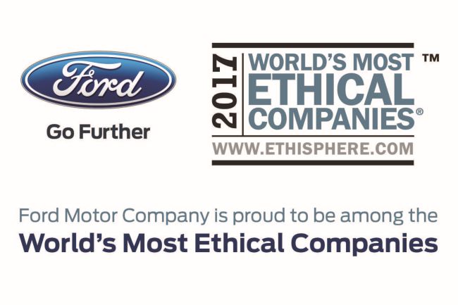 Ford, üst üste 8. kez ‘Dünyanın en etik şirketleri’ arasında