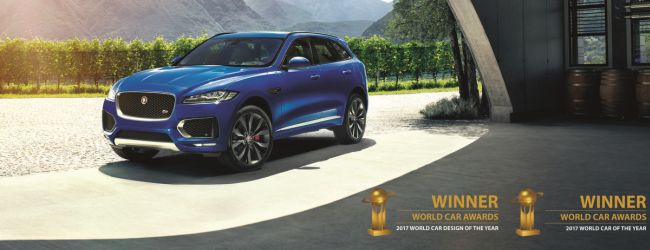 F-PACE  “2017 World Car Awards”dan  2 ödülle ayrıldı.