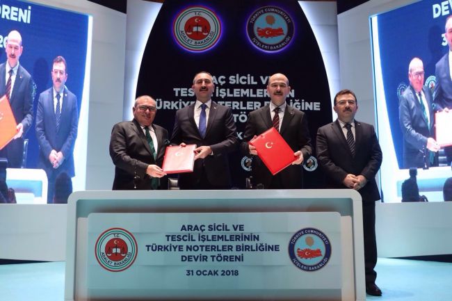 Araç Sicil ve Tescil İşlemleri Artık Noterliklerde Yapılacak