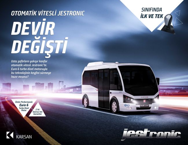 Karsan’ın Amiral Gemisi  Jest’e Otomatik Vites Dopingi!