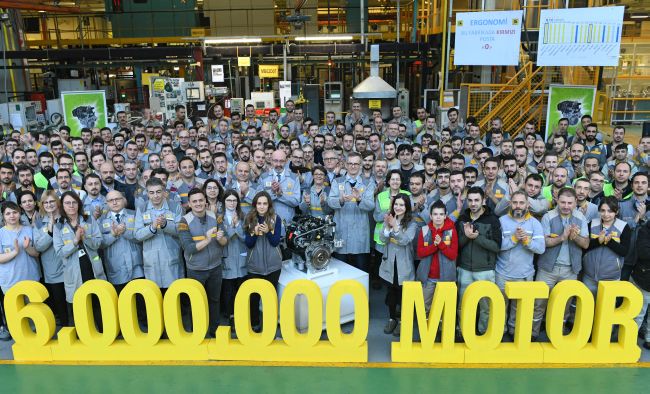 Oyak Renault’nun 6 milyonuncu motor gururu
