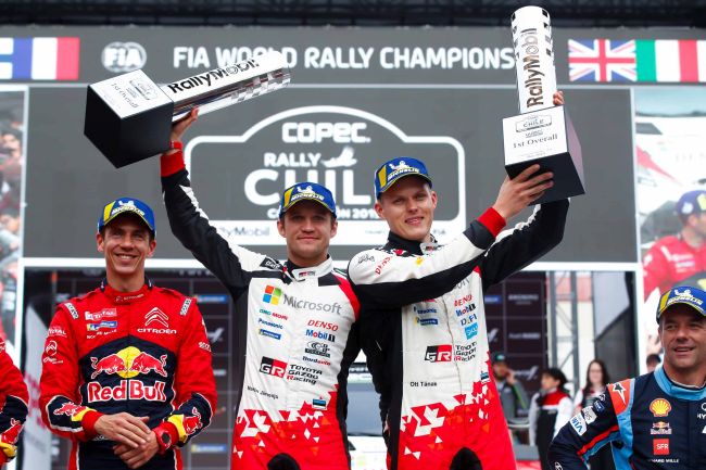 Toyota Yaris WRC ve Tanak ile WRC Şili Rallisi’nin Galibi Oldu