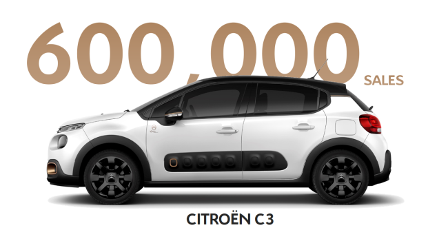 Citroen C3, 30 Ayda 6000.000 Satış Adedine Ulaştı