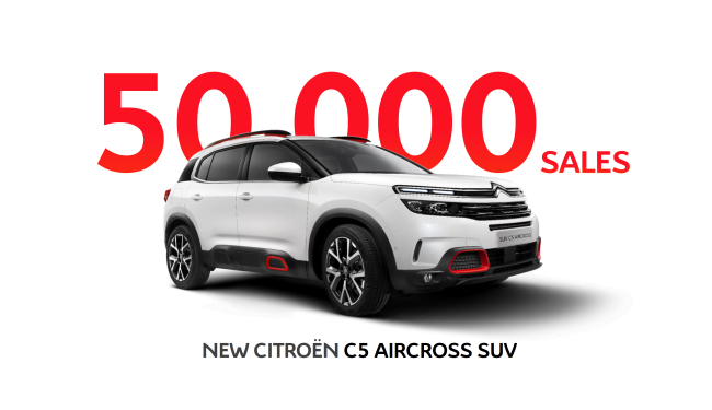 Citroen C5 Aircross Suv Global Pazarda 50 bin Satış Adedine Ulaştı