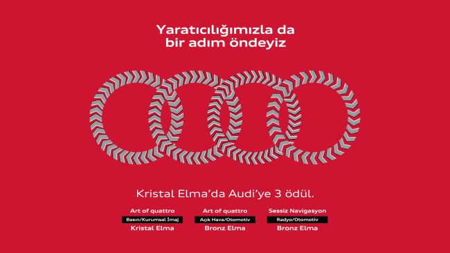 Audi’ye Kristal Elma’da 3 ödül!