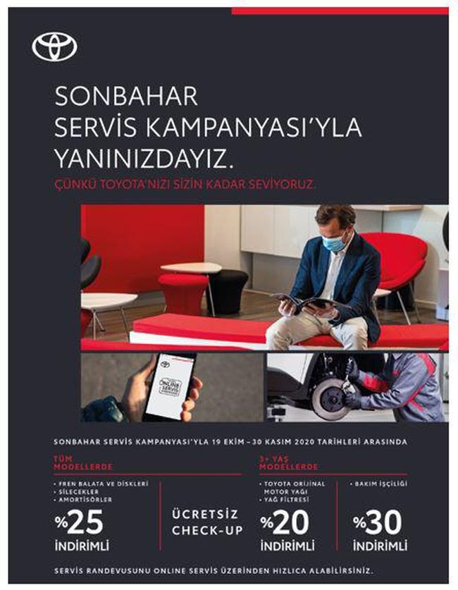 Toyota’da Servis Kampanyası Başladı..