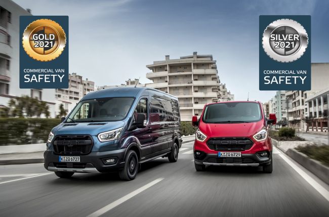 Euro NCAP’in ilk kez düzenlediği aktif güvenlik testinde Ford Transit ve Transit Custom’a 2 ayrı ödül