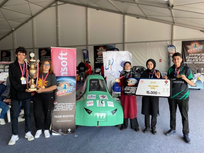 Liseli 5 mucidin Mostra’sı “Yerli Tasarım Ödülü”nü aldı