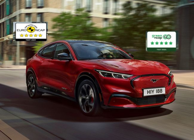 Tam Elektrikli Ford Mustang Mach-E, İnsan ve Çevre Güvenliğinde “5 Yıldız”lı İki Derecelendirme Aldı