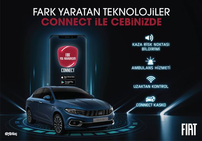 Fiat Yol Arkadaşım Connect ile Artık Ödemeler de Çok Kolay