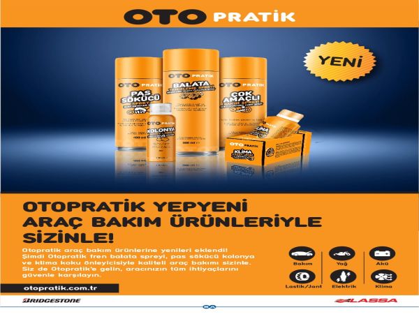 Yepyeni Oto Bakım Ürünleriyle Her Bakımdan Güvenilir Hizmet Otopratik’te!
