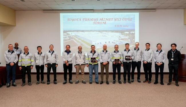 Toyota Otomotiv Sanayi Türkiye’den 446 çalışanına ‘Hizmet Yılı Ödülü’ 