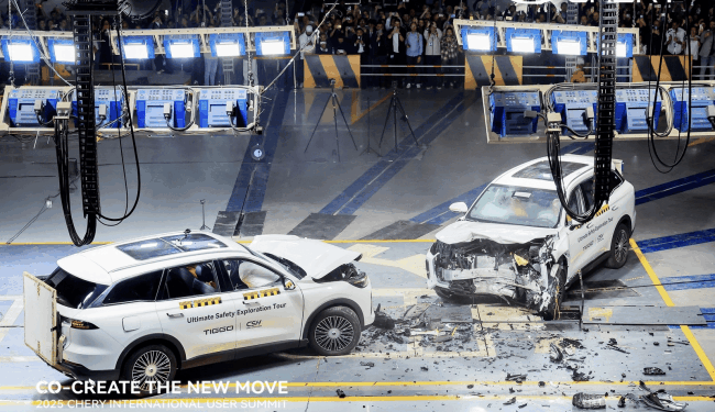 Chery’nin Yeni Amiral Gemisi 15 Dereceli Çarpışmada Yüksek Güvenlik Özellikleriyle Kendini Kanıtladı!