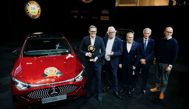 Tamamen elektrikli yeni CLA, Avrupa’da “2026 Yılın Otomobili” ödülünü kazandı