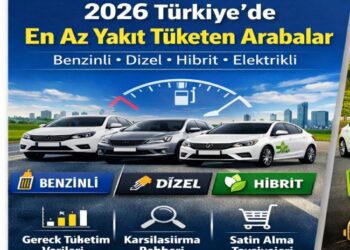 2026 Türkiye’de En Az Yakıt Tüketen Arabalar (Benzinli, Dizel, Hibrit ve Elektrikli)